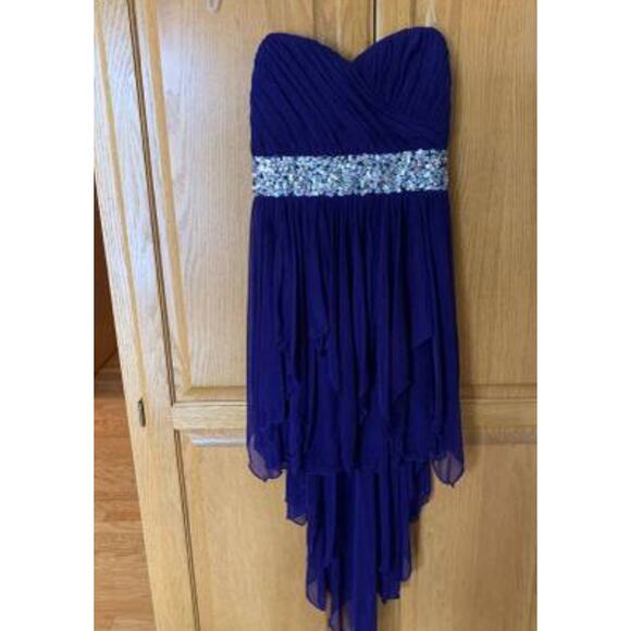 Y2K Vtg Sz 5 Strapless Waist Fairy Prom Party sequin dress Grunge Whimsy - Picture 7 of 7